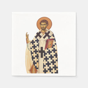 Guardanapo De Papel Santo Timothy, o primeiro bispo cristão de Ephes