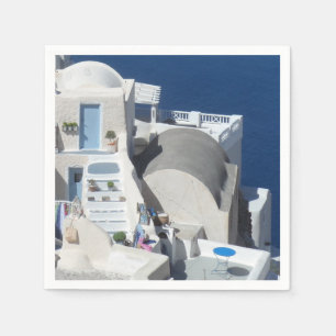 Guardanapo De Papel Santorini, piscina