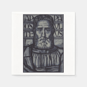 Guardanapo De Papel São Paulo o Apóstolo Arte Sacra Gráfica Moderna