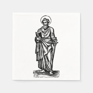 Guardanapo De Papel São Paulo o Apóstolo com Espada Arte Sacra