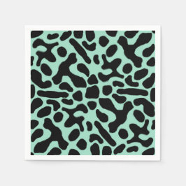 Guardanapo De Papel Sapo de dardos verdes e negros