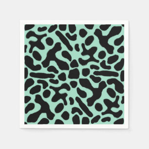 Guardanapo De Papel Sapo de dardos verdes e negros