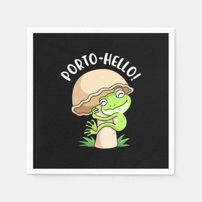 Guardanapo De Papel Sapo E Cogumelo (Frente)