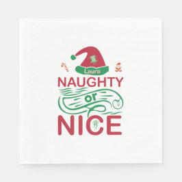 Guardanapo De Papel Sapos de Natal malvados ou bonitos com Papai noel