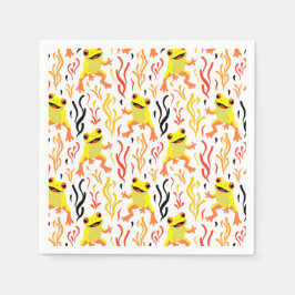 Guardanapo De Papel Sapos Reproduzíveis