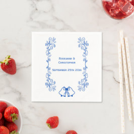 Guardanapo De Papel Sapphire Recepção de casamento Napkin Belga Rolage