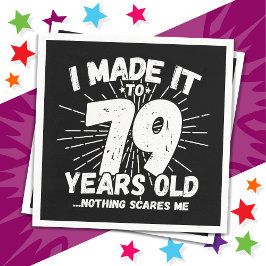 Guardanapo De Papel Sarcastic Meme 79 Anos Engraçado 79 Aniversário
