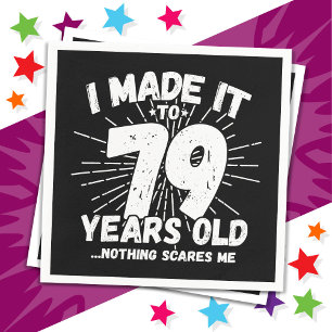 Guardanapo De Papel Sarcastic Meme 79 Anos Engraçado 79 Aniversário