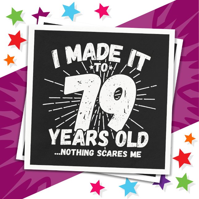 Guardanapo De Papel Sarcastic Meme 79 Anos Engraçado 79 Aniversário (Criador carregado)