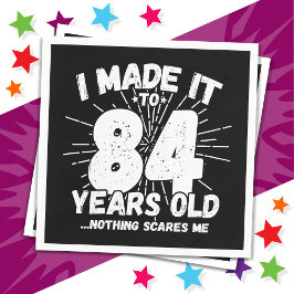 Guardanapo De Papel Sarcástico de 84 anos Meme Engraçado 84º aniversár