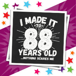 Guardanapo De Papel Sarcástico de 88 anos Meme Engraçado 88º aniversár