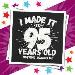Guardanapo De Papel Sarcástico de 95 anos Meme Engraçado 95º aniversár