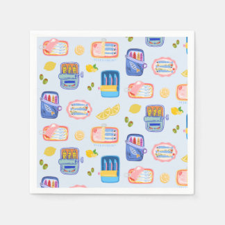 Guardanapo De Papel Sardines and Lemons