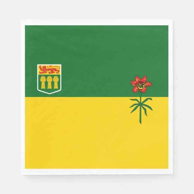Guardanapo De Papel Saskatchewan Flag (Frente)