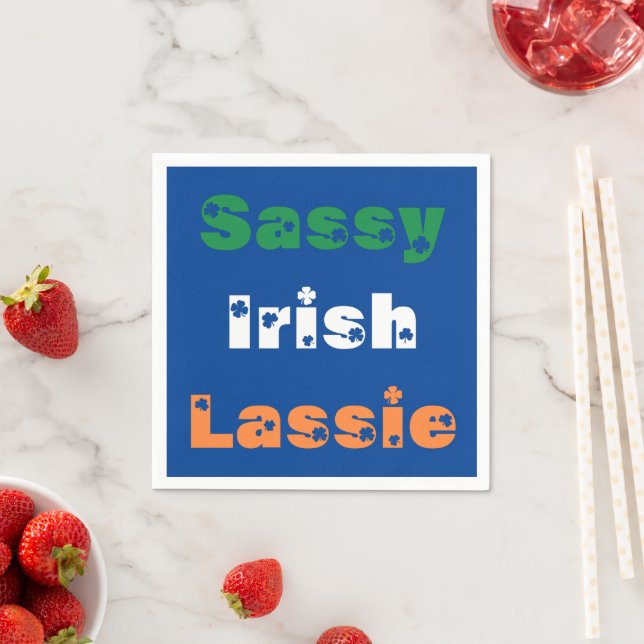 Guardanapo De Papel Sassy Irish Lassie Paper Napkin (Insitu)