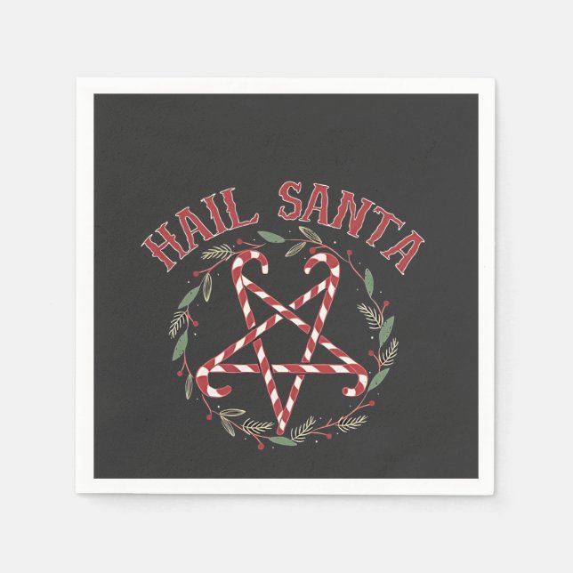 Guardanapo De Papel Satã Natal Krampus Xmas Devil Candy (Frente)