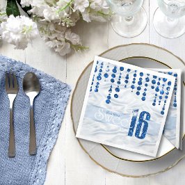 Guardanapo De Papel Satin Jewel Sweet Six Blue ID260