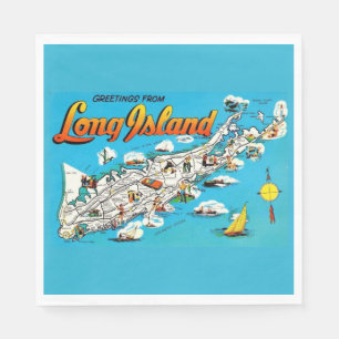 Guardanapo De Papel Saudação de Long Island, NY