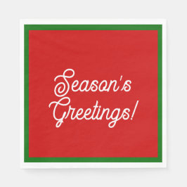 Guardanapo De Papel Saudações da temporada Napkins