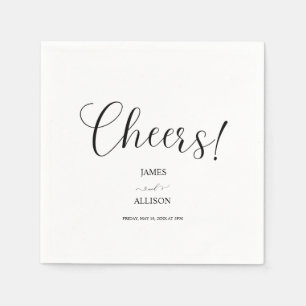 Guardanapo De Papel Saúde ama casamento Simples e Elegante