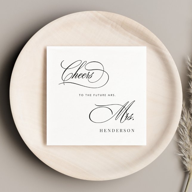 Guardanapo De Papel Saúde ao futuro Sra. Chá de panela Brunch (Criador carregado)