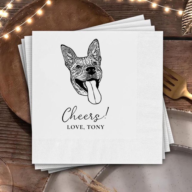 Guardanapo De Papel Saúde Casamento Personalizado de Cachorros Napkins (Criador carregado)