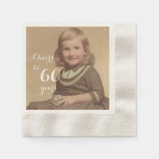 Guardanapo De Papel Saúde para 60 anos! Foto de aniversário