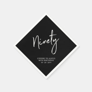 Guardanapo De Papel Saúde para a 90 Moderna Festa de aniversário de 90