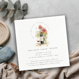 Guardanapo De Papel Saúde para amar vinho Fatos de Casamento Floral