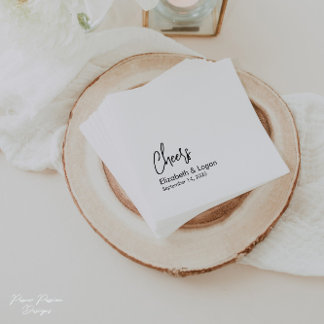 Guardanapo De Papel Saúde Personalizada Casamento Cocktail Napkin