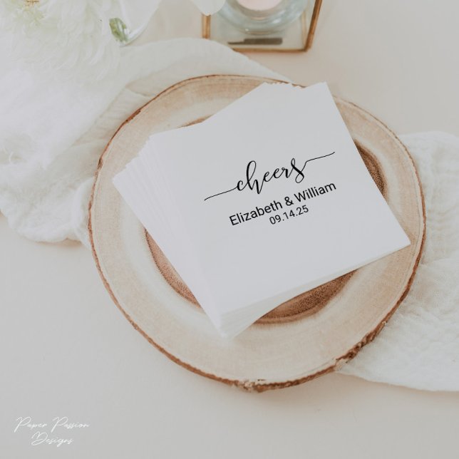 Guardanapo De Papel Saúde Personalizada Casamento Cocktail Napkin (Criador carregado)