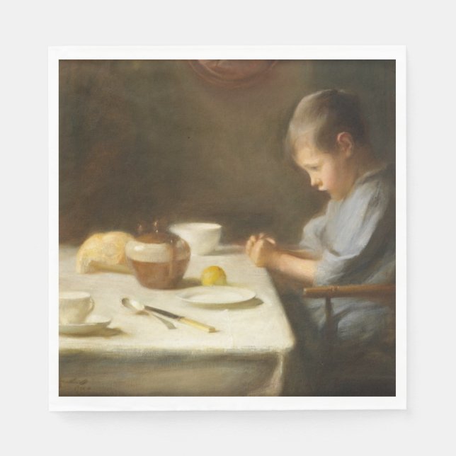 Guardanapo De Papel Say Grace (Garoto Rezando na Mesa) (Frente)