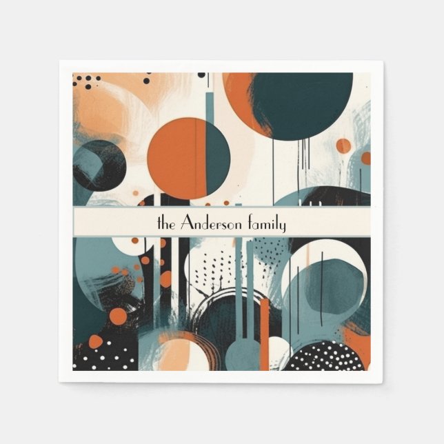 Guardanapo De Papel Scandi Groove, personalizado (Frente)