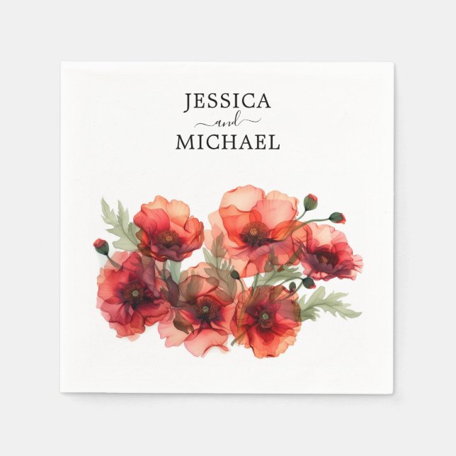 Guardanapo De Papel Scarlet Serenade Petal (Frente)