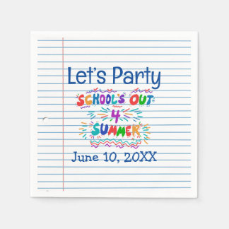 Guardanapo De Papel School’s Out Loose Leaf Paper