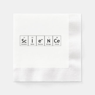 Guardanapo De Papel ScIeNCe Elementos de Mesa Periódicos Química de Pa