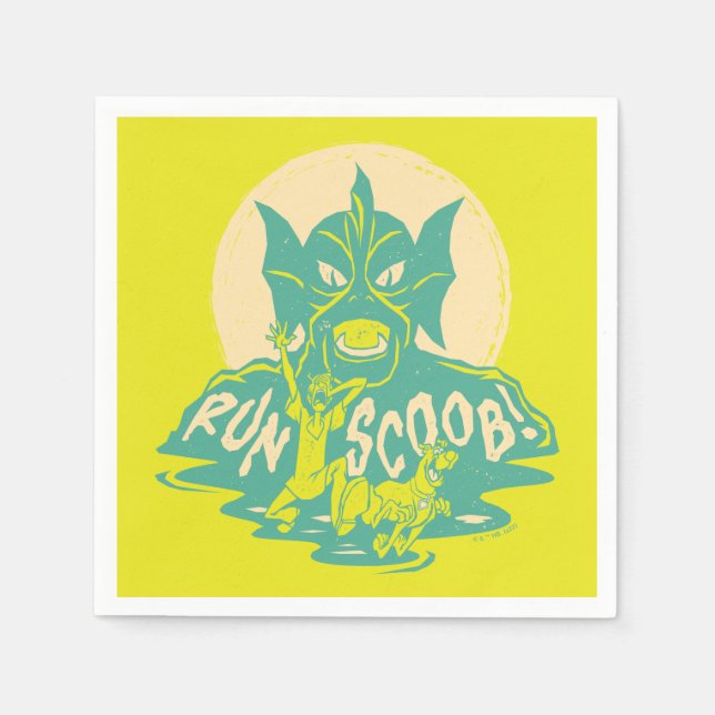 Guardanapo De Papel Scooby-Doo | Corra Scoob! (Frente)
