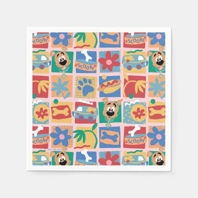 Guardanapo De Papel Scooby-Doo | Fun Baby Pattern (Frente)