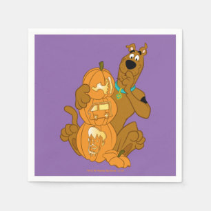 Guardanapo De Papel Scooby-Doo Halloween Jack-O-Lanterna