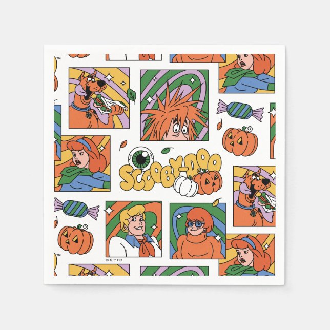 Guardanapo De Papel Scooby-Doo Halloween Photos Pattern (Frente)