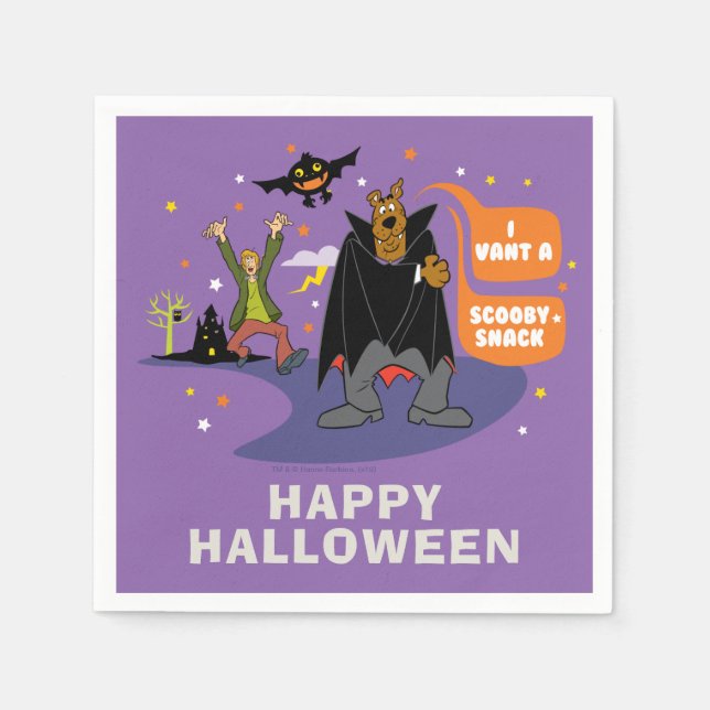Guardanapo De Papel Scooby-Doo| I Vant a Scooby Snack (Frente)
