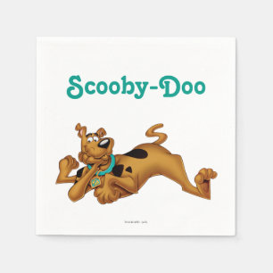 Guardanapo De Papel Scooby-Doo que encontra-se para baixo