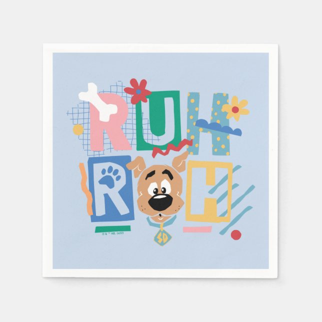 Guardanapo De Papel Scooby-Doo | Ruh Roh Baby Scooby-Doo (Frente)