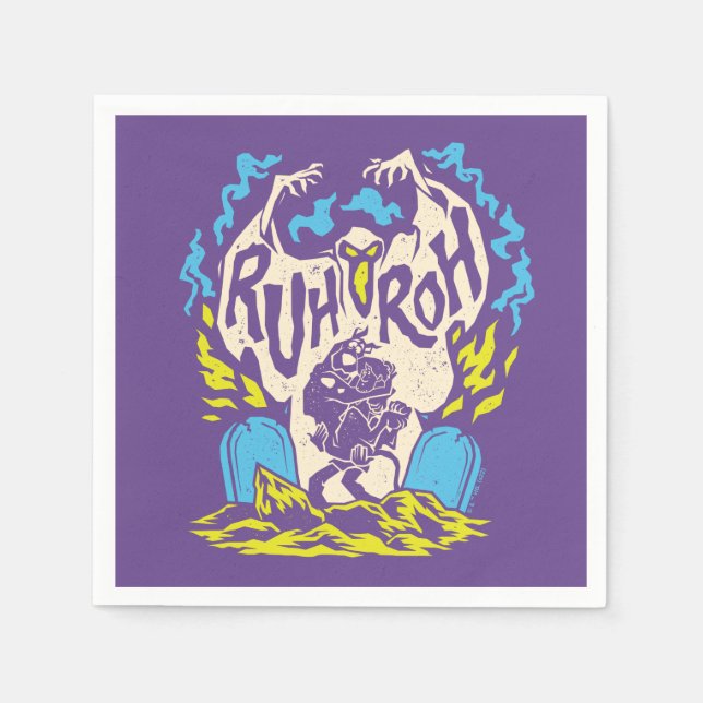 Guardanapo De Papel Scooby-Doo | Ruh Roh Scooby & Shaggy (Frente)