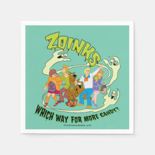 Guardanapo De Papel Scooby-Doo Zoinks Qual o caminho para mais doces?