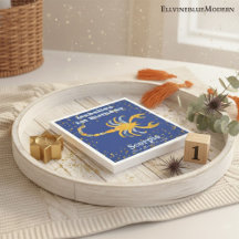 Scorpio Divertido Primeiro Aniversário e Dourado C