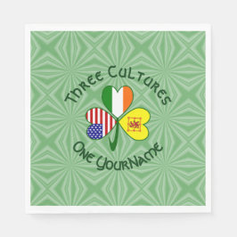 Guardanapo De Papel Scot Lion Irish USA Flags Shamrock Personalizado
