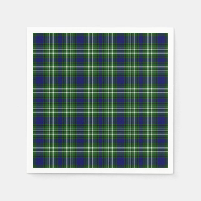 Guardanapo De Papel Scotland Tweedside District Tartan (Frente)