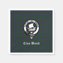 Guardanapo De Papel Scottish Clan Wood Crest & Tartan