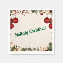 Guardanapo De Papel Scottish Gaelic Christmas Napkins